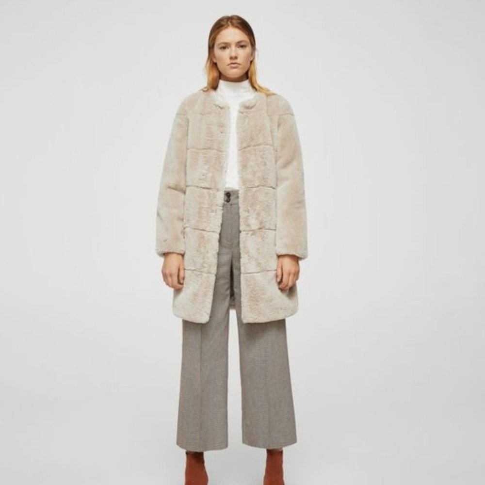 Mango Faux Fur Jacket